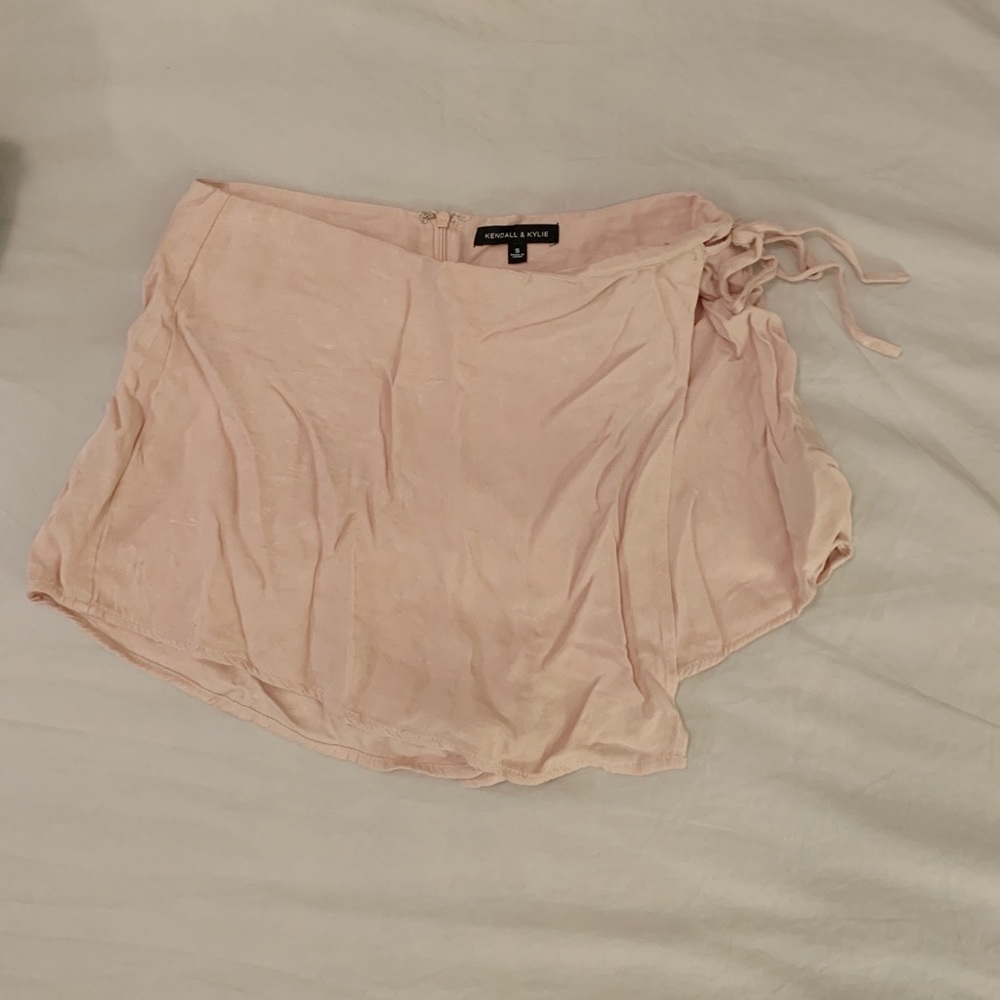Kendal & Kylie Pink Wrap Skort